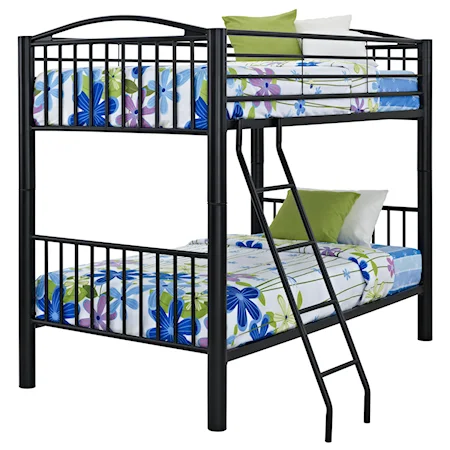 Heavy Metal Twin Over Twin Bunk Bed